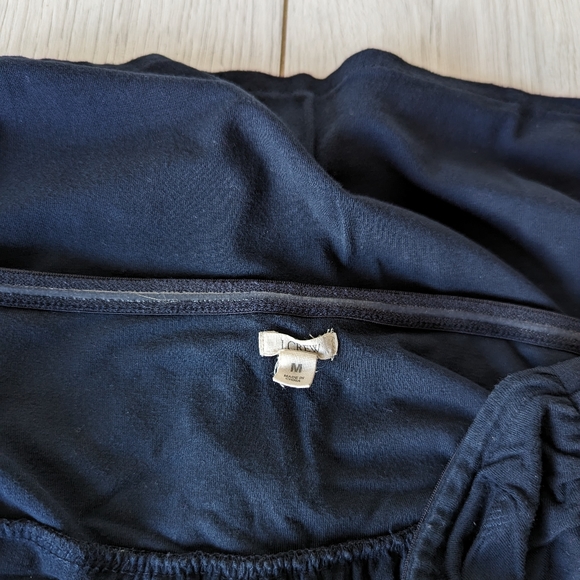 J. Crew Navy Strapless Twist Front Beach Coverup Dress - Picture 6 of 7